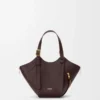Sac Hammock Flip en cuir de veau classique Dark Chestnut Sac Hammock Flip en cuir de veau classique Dark Chestnut