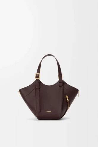 Sac Hammock Flip en cuir de veau classique Dark Chestnut