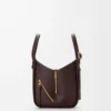 Sac Hammock Flip en cuir de veau classique Dark Chestnut Sac Hammock Flip en cuir de veau classique Dark Chestnut