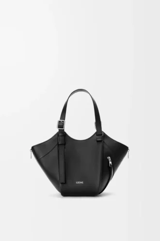 Sac Hammock Flip en cuir de veau classique noir