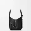 Sac Hammock Flip en cuir de veau classique noir Sac Hammock Flip en cuir de veau classique noir