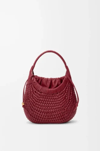 Sac hobo Diamond en cuir de veau Cherry Sac hobo Diamond en cuir de veau Cherry