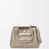 Sac Madrid moyen en cuir de veau grainé souple Clay