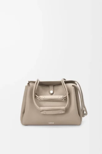 Sac Madrid moyen en cuir de veau grainé souple Clay