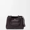Sac Madrid moyen en cuir de veau grainé souple Dark Ebony Sac Madrid moyen en cuir de veau grainé souple Dark Ebony