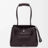 Sac Madrid moyen en cuir de veau grainé souple Dark Ebony Sac Madrid moyen en cuir de veau grainé souple Dark Ebony