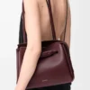 Sac Madrid moyen en cuir de veau souple Dark Burgundy