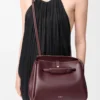 Sac Madrid moyen en cuir de veau souple Dark Burgundy