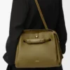 Sac Madrid moyen en cuir de veau souple Olive