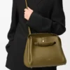 Sac Madrid moyen en cuir de veau souple Olive