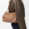 Sac à main Flamenco moyen en cuir d’agneau nappa moelleux Mocha Sac à main Flamenco moyen en cuir d’agneau nappa moelleux Mocha