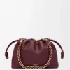 Sac à main Flamenco moyen en cuir d’agneau nappa souple Dark Burgundy Sac à main Flamenco moyen en cuir d’agneau nappa souple Dark Burgundy