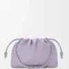 Sac à main Flamenco moyen en cuir d’agneau nappa souple Mauve foncé Sac à main Flamenco moyen en cuir d’agneau nappa souple Mauve foncé