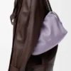 Sac à main Flamenco moyen en cuir d’agneau nappa souple Mauve foncé Sac à main Flamenco moyen en cuir d’agneau nappa souple Mauve foncé