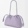 Sac à main Flamenco moyen en cuir d’agneau nappa souple Mauve foncé Sac à main Flamenco moyen en cuir d’agneau nappa souple Mauve foncé