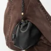 Sac à main Flamenco moyen en cuir d’agneau nappa souple Noir Sac à main Flamenco moyen en cuir d’agneau nappa souple Noir