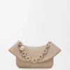 Sac Ola moyen en cuir de veau lisse Sand