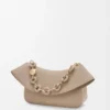 Sac Ola moyen en cuir de veau lisse Sand