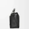 Sac Puzzle Edge moyen en cuir de veau classique noir