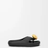 Sandales Foam Pebble Noir/Or