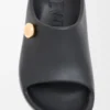 Sandales Foam Pebble noires/dorées