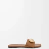 Sandales Pebble en cuir de veau souple Oak