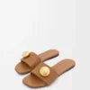 Sandales Pebble en cuir de veau souple Oak