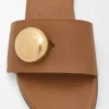 Sandales Pebble en cuir de veau souple Oak