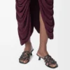 Sandales Petal Anagram en cuir de veau souple noir