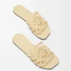 Sandales Petal Anagram en daim ornées de strass Butter