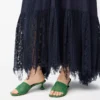 Sandales Toy en cuir de veau Vert