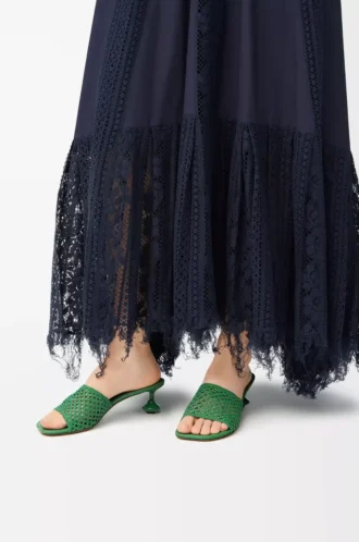 Sandales Toy en cuir de veau Vert