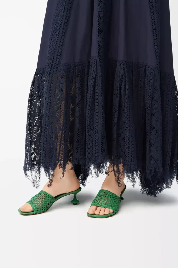 Sandales Toy en cuir de veau Vert