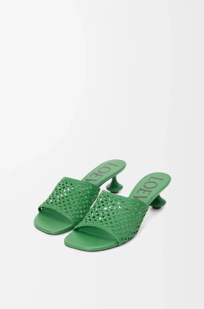 Sandales Toy en cuir de veau Vert