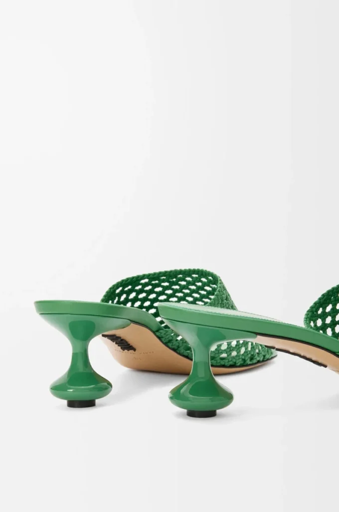Sandales Toy en cuir de veau Vert