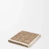 Serviette Anagram en coton Beige