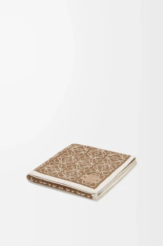Serviette Anagram en coton Beige