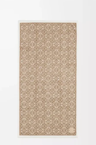 Serviette Anagram en coton Beige
