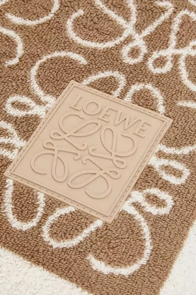 Serviette Anagram en coton Beige