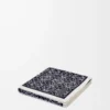 Serviette Anagram en coton Bleu marine