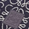 Serviette Anagram en coton Bleu marine