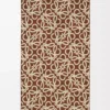 Serviette en coton marron/beige