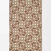 Serviette en coton marron/beige