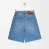Short Anagram en denim Denim délavé