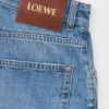 Short Anagram en denim Denim délavé