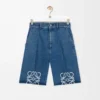Short Anagram en denim Jeans Bleu