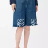 Short Anagram en denim Jeans Bleu