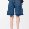 Short Anagram en denim Jeans Bleu
