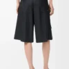 Short cargo en laine gris foncé