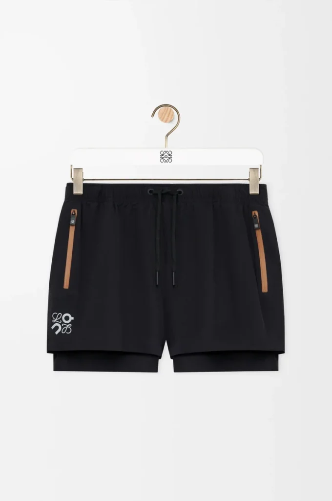 Short de performance en shell technique Noir Short de performance en shell technique Noir